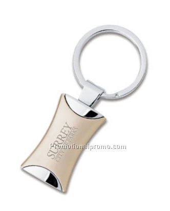 2-Tone Curved Key Ring