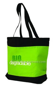 2 Tone Super Tote - Black/Green