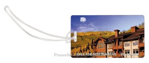 4-Color Process Slip-In Pocket Luggage Tag