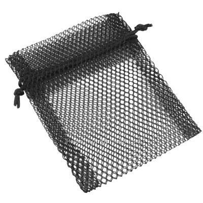Black Drawstring Mesh Bags