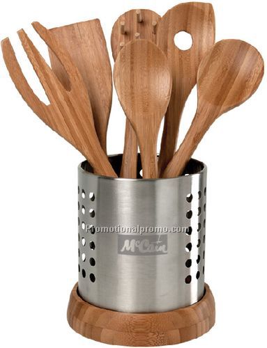 6 Pc. Bamboo Utensil Set