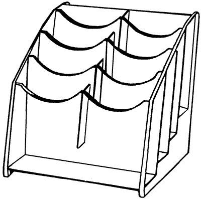 8 Pocket Literature Holder