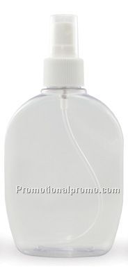8oz Clear Short Oval Spray Bottle