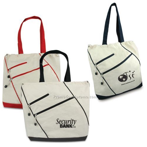 8oz Cotton drawsting tote