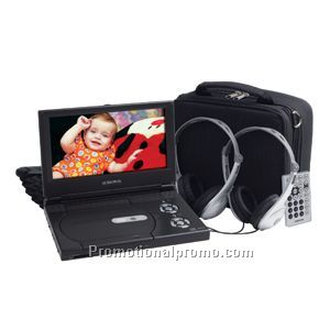9-in Slim Line Portable DVD Player Package