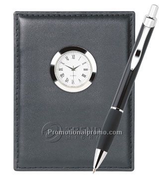 Alto Ballpoint & Leather Clock Set - Colorplay