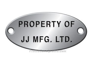 Aluminum Property Tags - 1 5/16