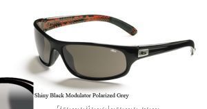 Anaconda - Shiny Black Frame with Modulator Polarized Grey Lens