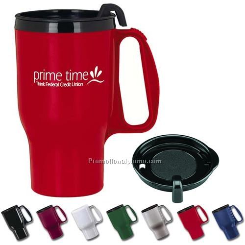 Budget Traveler 39200Mug with Slider Lid 3843216 oz.