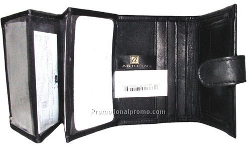 Business Card Holder / FLIP-OUT / Lambskin / black