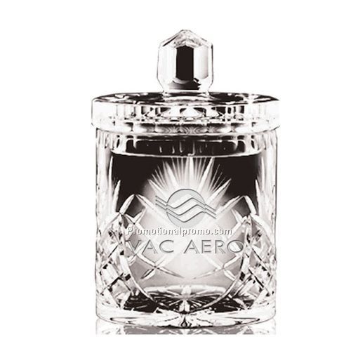 Candy jar with deep etch