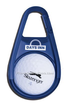 Carabiner Golf Ball Holder w/ Ball Marking Guide