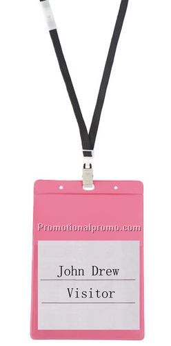 Color name badge holders