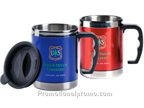 Colorful stainless steel desk mug 16 oz