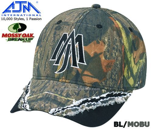 Constructed Contour Camouflage Frayed Style. Deluxe Polycotton Drill/Licensed Camouflage Brushed Polycotton, 6 Panel Caps