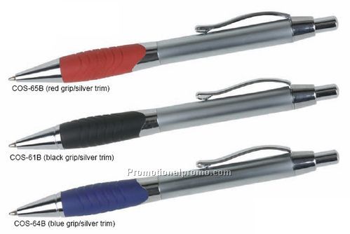 Cosmo Pen - Blue Grip/Silver Trim