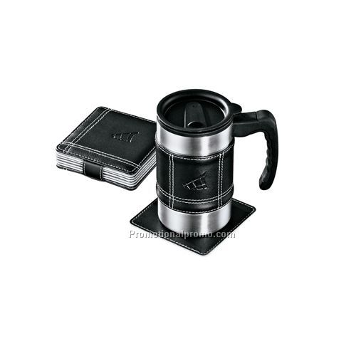 Crossroads Desk Mug & Coasters Set