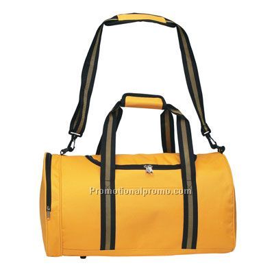 DUFFEL BAG WITH STRIPED HANDLES-Blank