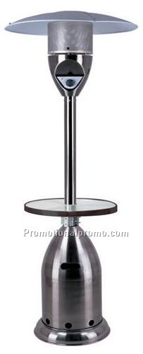 Deluxe Gunmetal Patio Heater with Table