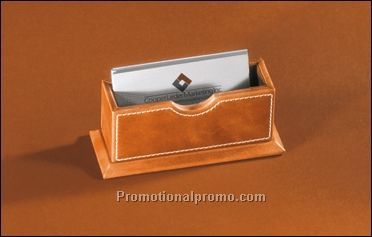 Distressed Leather Business Card Holder
