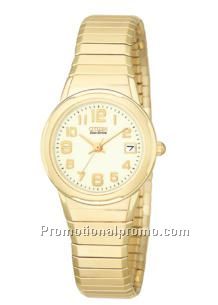 EXPANSION BAND - Ladies' Eco-Drive Expansion Band White Dial - Gold Tone