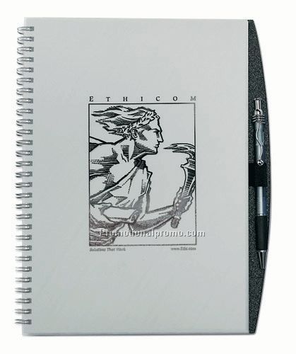 Fast Books - Small Poly Cover Journal w/PenPort39200& Matching Prestige Pen