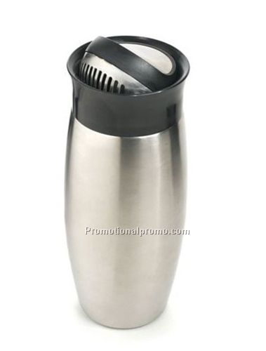 Flip Top Cocktail Shaker - Stainless Steel