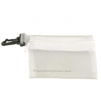 Frosted Zip Clip Pouch