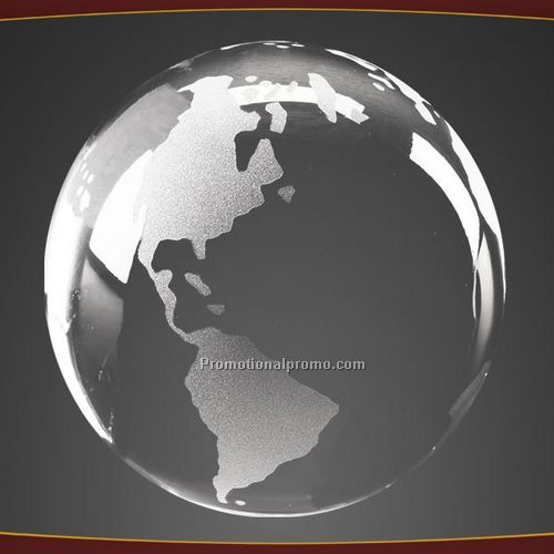 Globe with Frosted Land