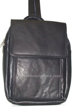 Half Flap Knapsack / Zippered Organizer / Credit Card Pockets