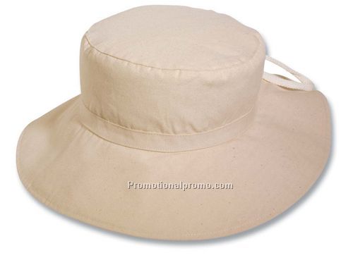 Heavy weight canvas wide brim ladies sun hat
