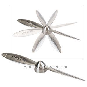 High Flyer Chrome Desktop Paperweight/Letter Opener