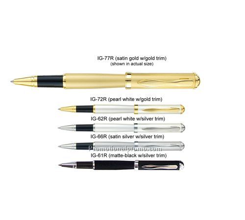 Igloo Roller Pen - Pearl White/Gold Trim