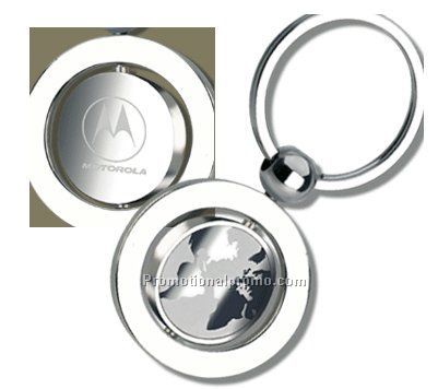 Inner Spin Series, Round metal keychain