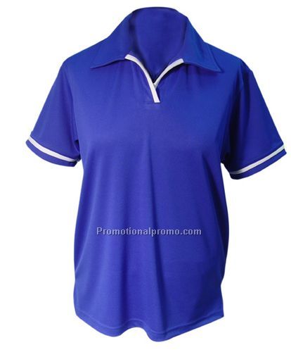 Ladies Coolbest Golf Shirt with Contrast Piping