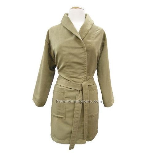 Ladies Lounge-About Microfiber Suede House Coat