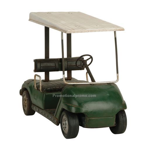 Large Green golf cart
