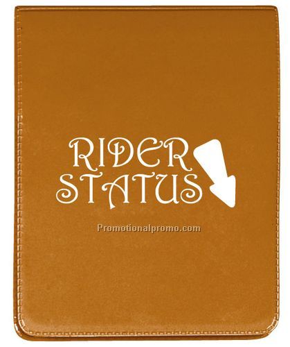 Large sticky note pad with deluxe vinyl cover