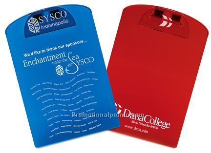 Letter Size Clipboard With Imprintable Clip