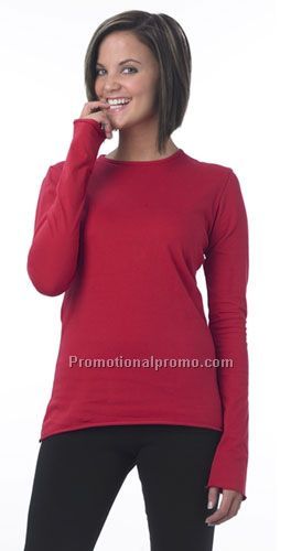 Long Sleeve Tee, Merrow Finished Long Bell Sleeve