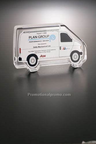 Lucite Embedment Truck Shape Award