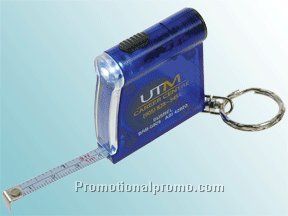 MINI TAPE MEASURE / FLASHLIGHT & KEY RING 1M/3