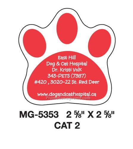 Magnet Stock Shape Pawprint