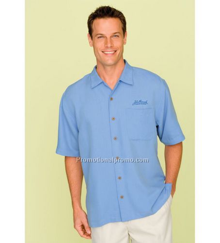 Men's Textured Rayon Camp