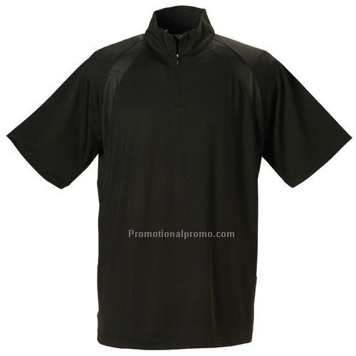 Mens 1/4 Zip Short Sleeve Mock