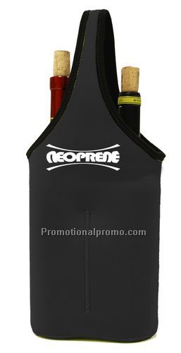 Neoprene Bottle Sleeve - Double/BLACK