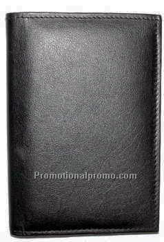 Note pad & 8-Credit Card / 3x5 inches pad / Lambskin Napa / Black