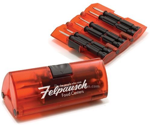 One Touch Tool Kit with 6 Screwdrivers