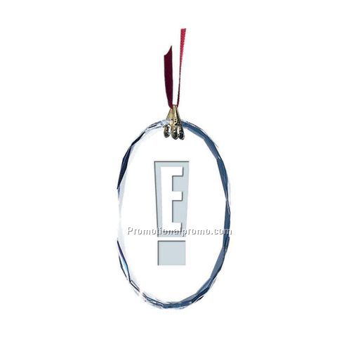 Optical crystal Ornament with light etch