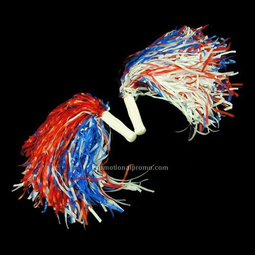 Pompom - Blue/White/Red